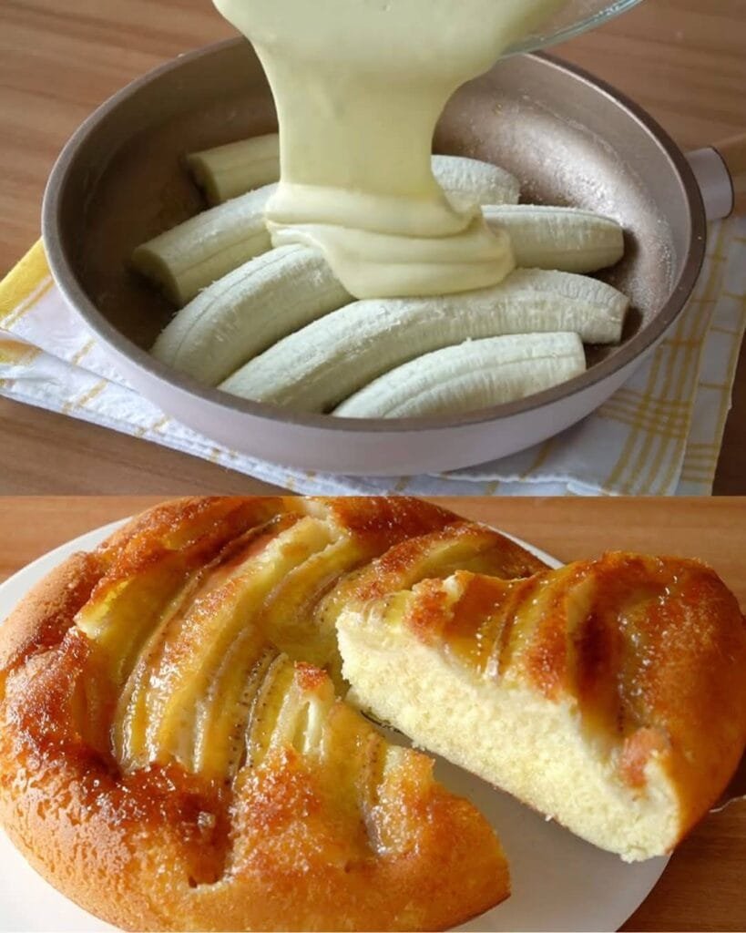 Banana Caramel Upside-Down Cake