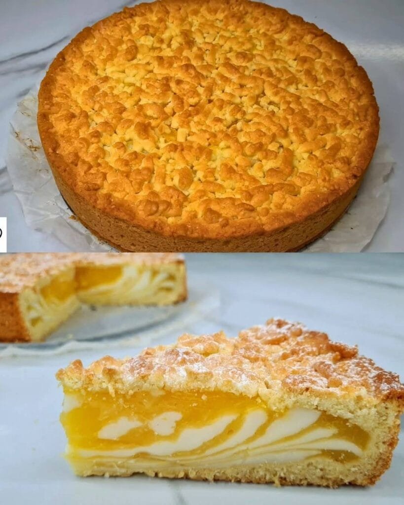 Layered Orange and Milk Cream Tart
