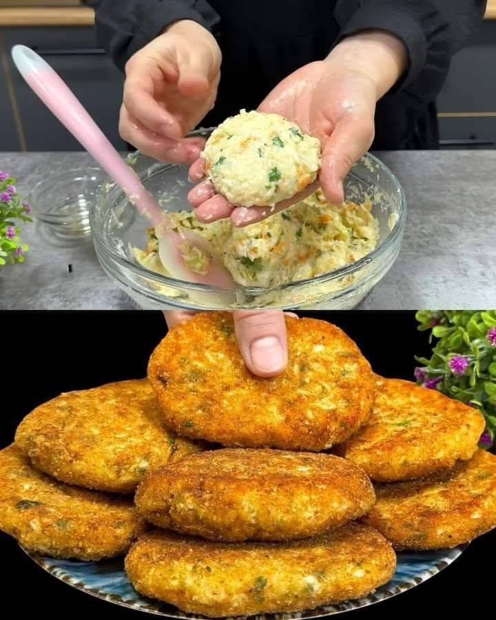 Cabbage Patties with Creamy Dill Sauce: A Hearty Vegetarian Delight