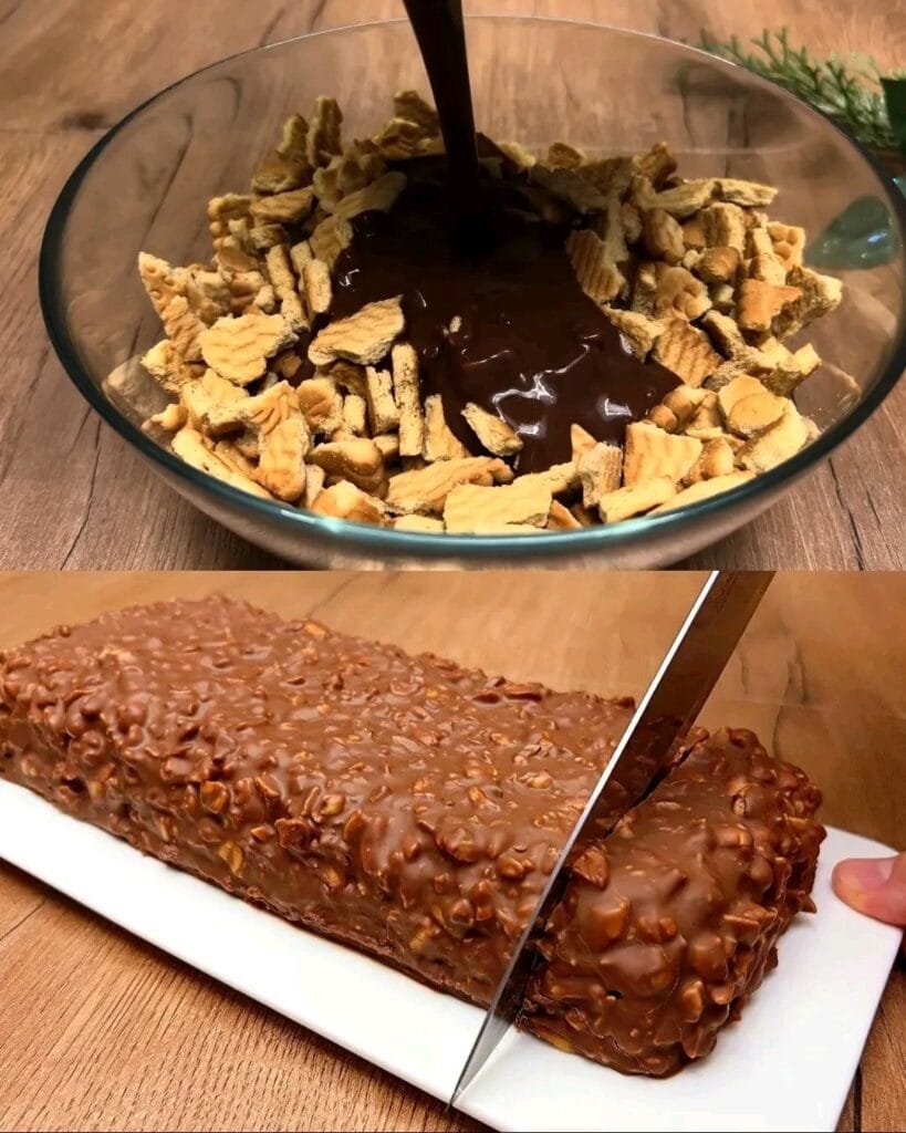 No-Bake Chocolate Biscuit Cake