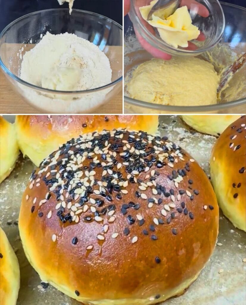 Fluffy Homemade Burger Buns 