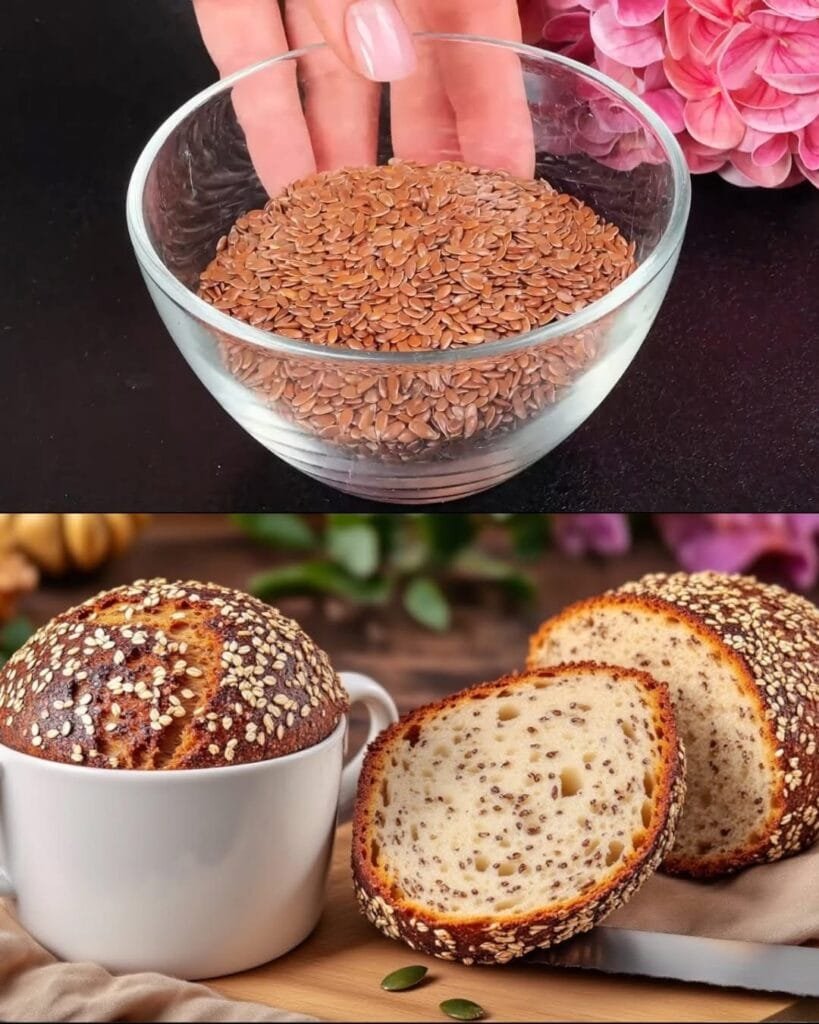 Healthy Oatmeal Bread with Pumpkin Seeds and Tahini